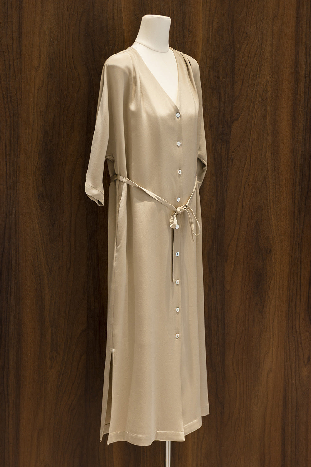 Elegant And Versatile Silk V-Neck Dress
