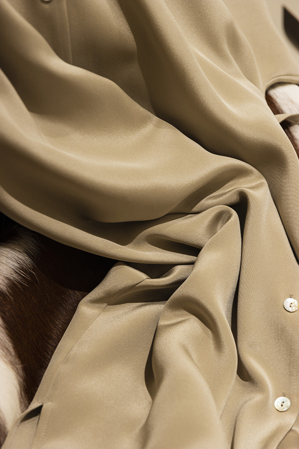 Elegant And Versatile Silk V-Neck Dress