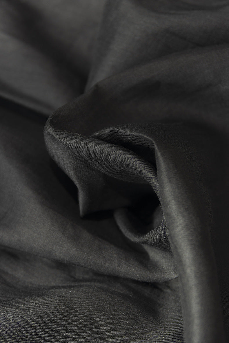 Loose-Fit Long-Sleeve V-Neck Linen Shirt