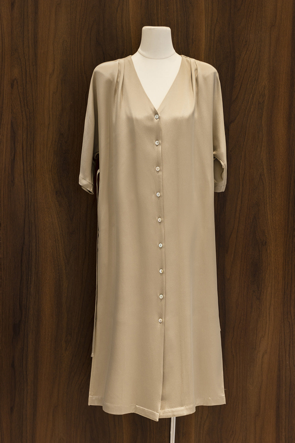 Elegant And Versatile Silk V-Neck Dress